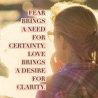 Move from Certainty To Clarity